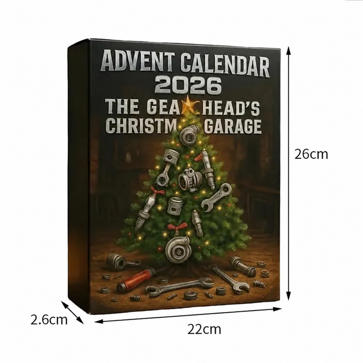 The Gearhead's Christmas Garage 2026 Advent Calendar 24-day Tool-Themed Surprise Blind Box For Car Enthusiasts DIY Holidays