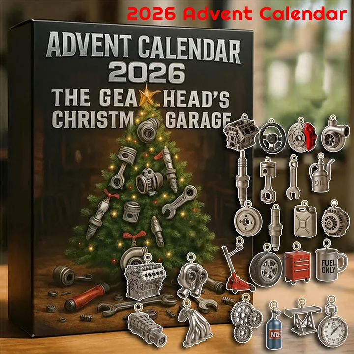 The Gearhead's Christmas Garage 2026 Advent Calendar 24-day Tool-Themed Surprise Blind Box For Car Enthusiasts DIY Holidays