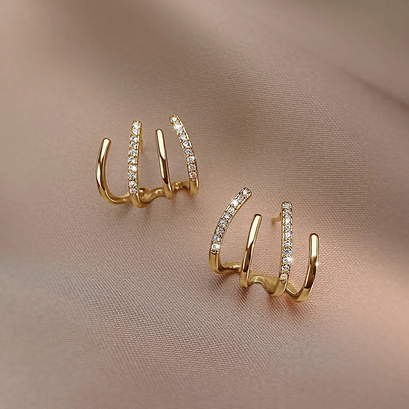 Women's Multi Ring Hoop Earrings