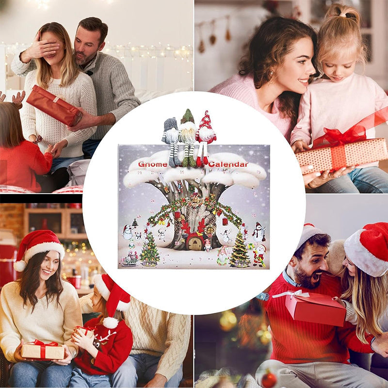 2026 Advent Calendar Gnome - 24 Day Holiday Countdown with Handcrafted Plush Gnomes and Daily Festive Surprises