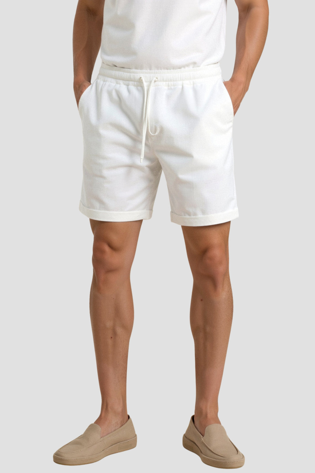 Men's Comfortable Elastic Waist Shorts Casual Home Wear