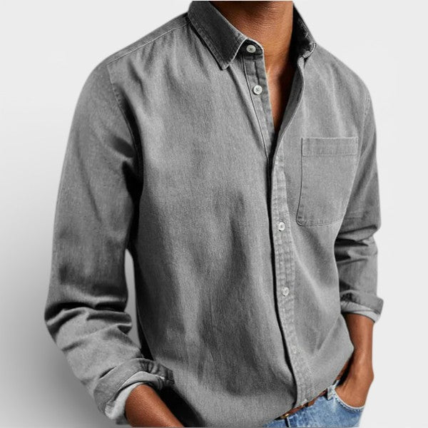 Men’s Timeless Long Sleeve Shirt Classic Casual Wear