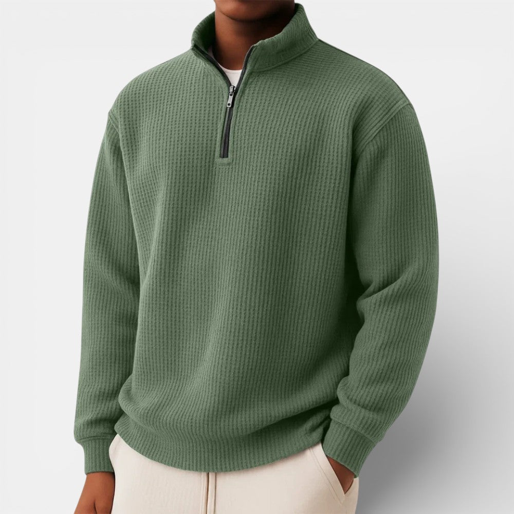 Men’s Zip-Up Sweater for Daily and Casual Wear