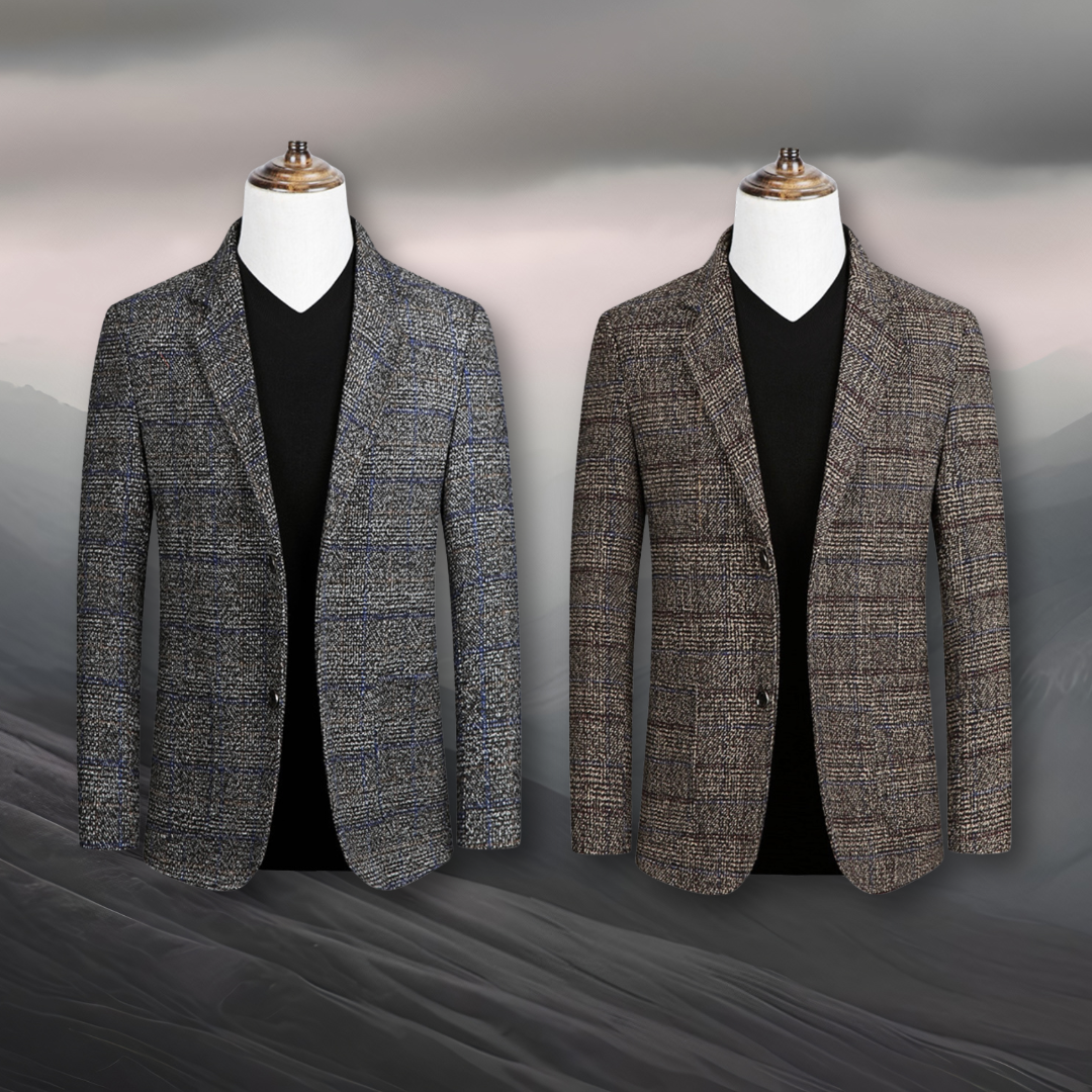 Men’s Blazer Comfort Classic Tartan Style