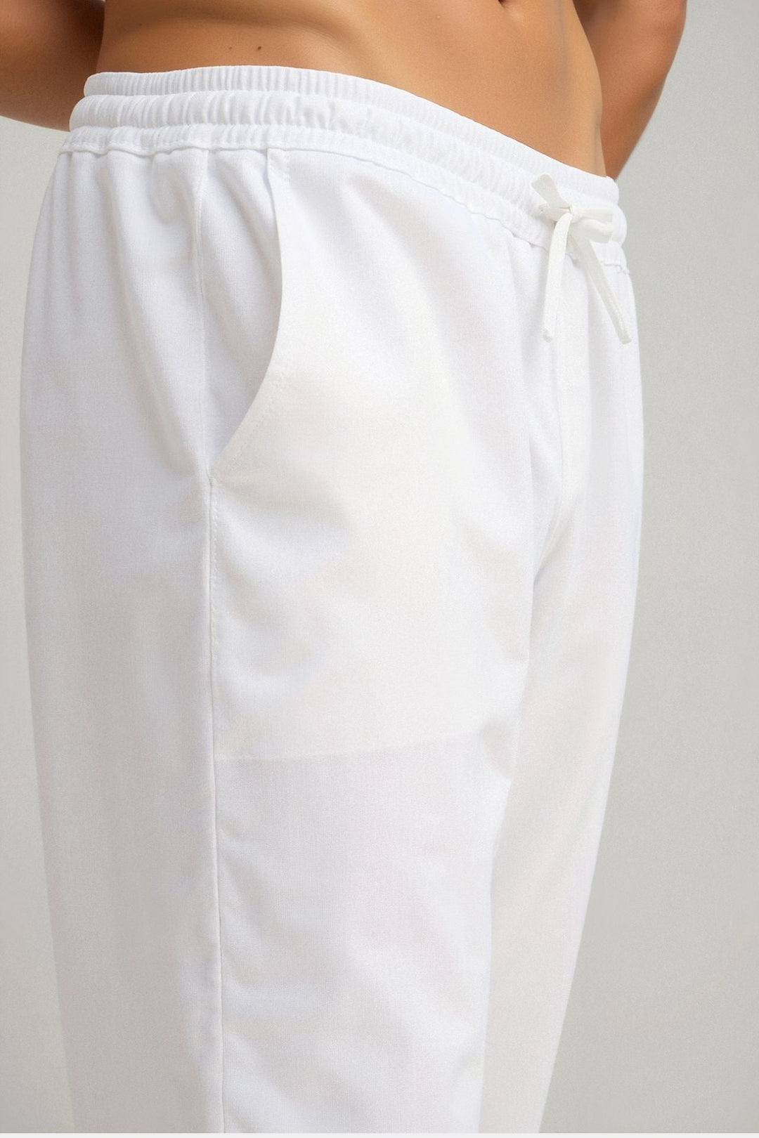Men's Breathable Cotton Jogging Pants with Drawstring