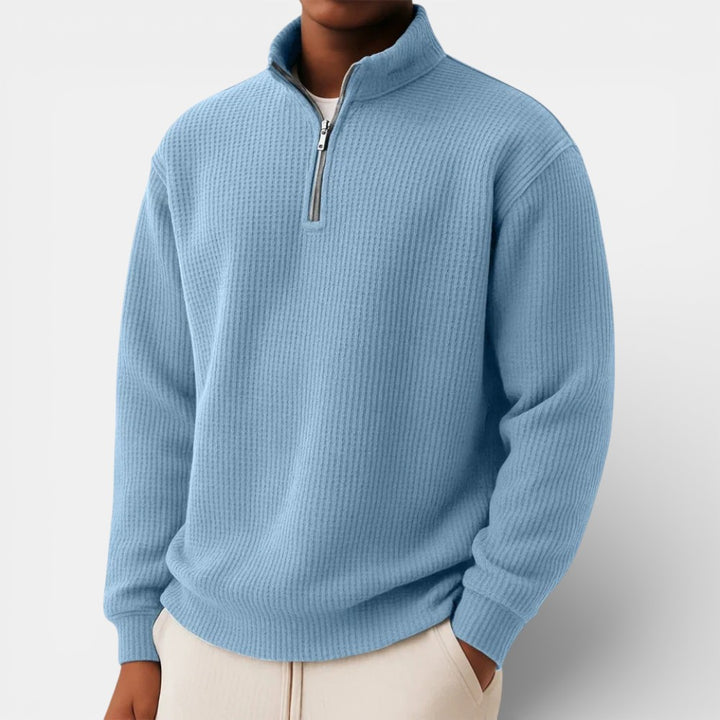 Men’s Zip-Up Sweater for Daily and Casual Wear