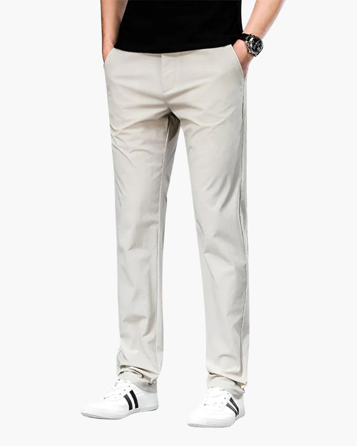 Men's Slim Fit Casual Chino Pants Lightweight Trousers