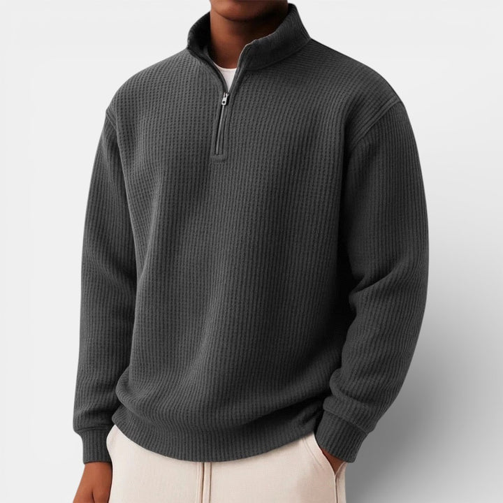 Men’s Zip-Up Sweater for Daily and Casual Wear