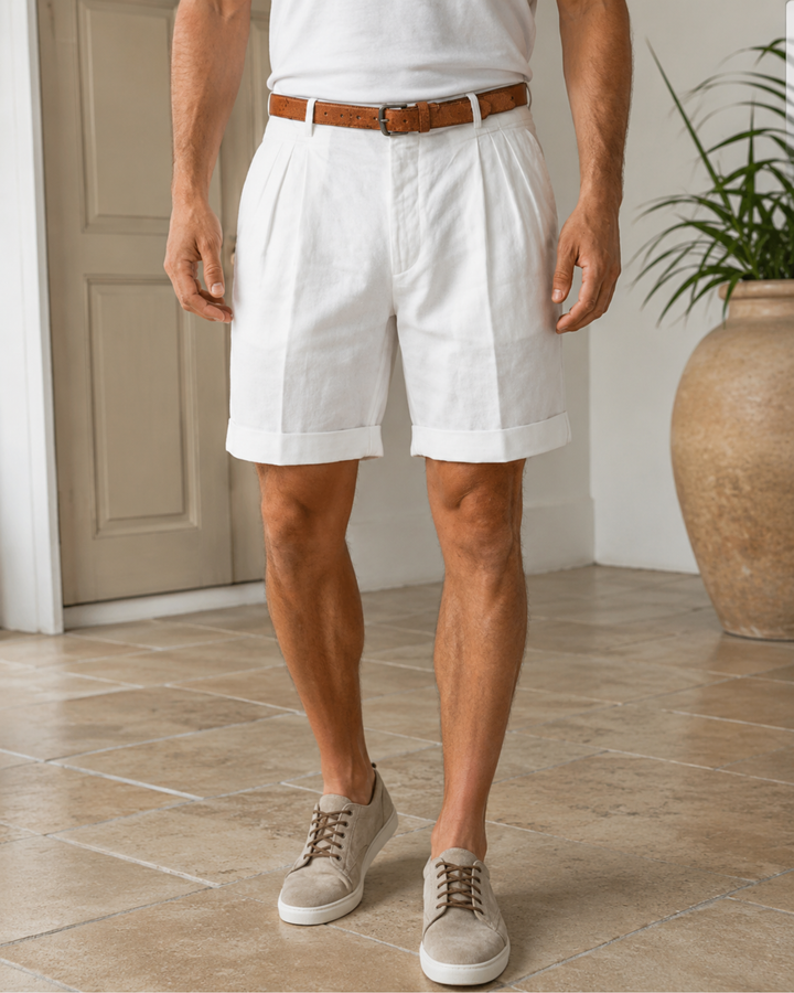 Erick Classic Pleated Men's Shorts
