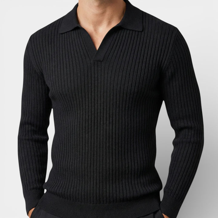 Men’s Open Collar Shirt Relaxed Fit Elegant Style