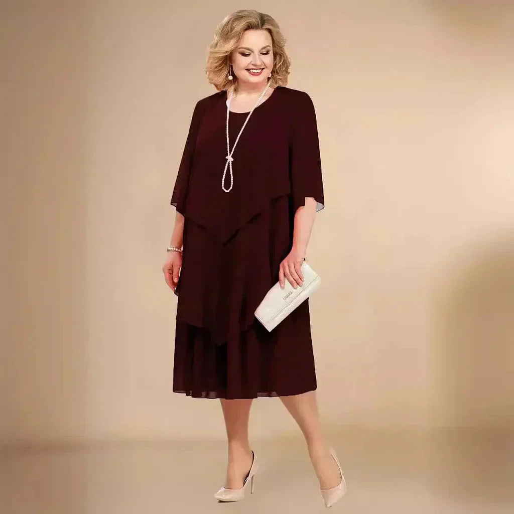 Women's Formal Cocktail Midi Dress
