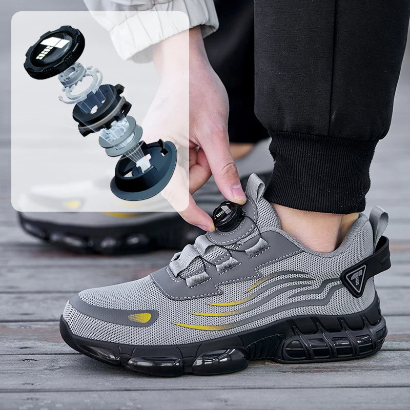 Safety Sneakers with Steel Toe and Dial Closure