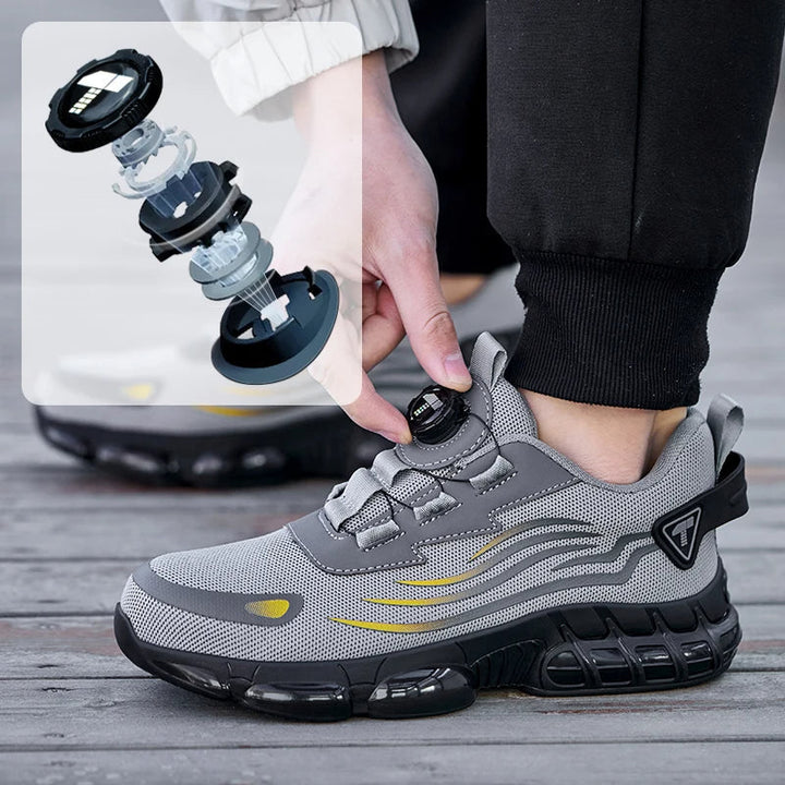 Safety Sneakers with Steel Toe and Dial Closure