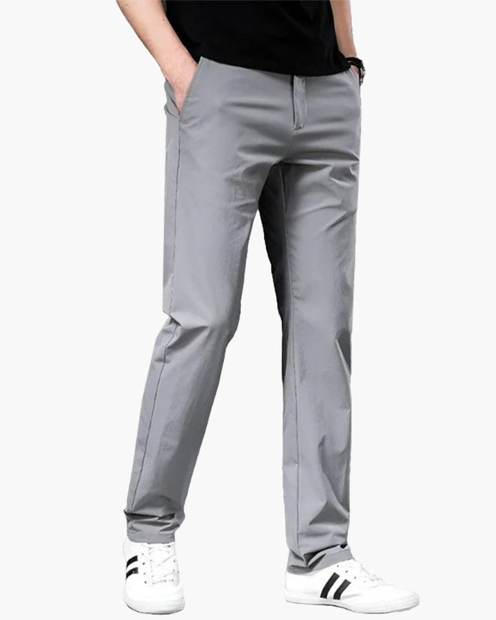 Men's Slim Fit Casual Chino Pants Lightweight Trousers