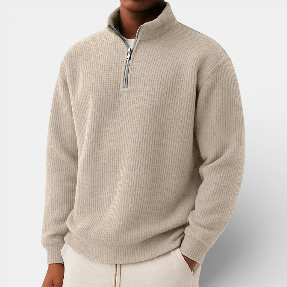 Men’s Zip-Up Sweater for Daily and Casual Wear