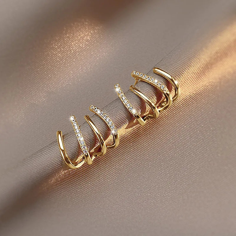 Women's Multi Ring Hoop Earrings