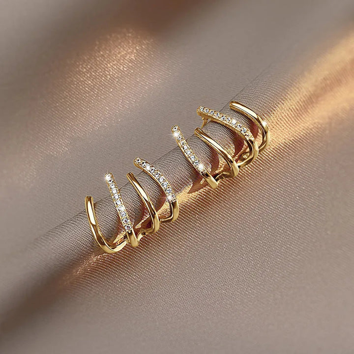 Women's Multi Ring Hoop Earrings