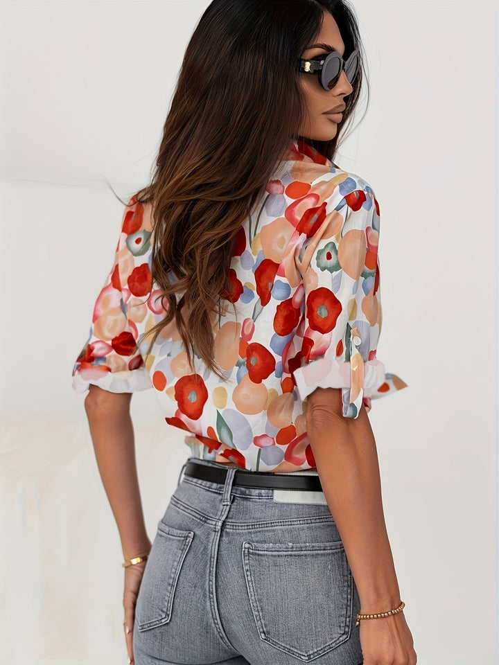 Colourful Floral Blouse