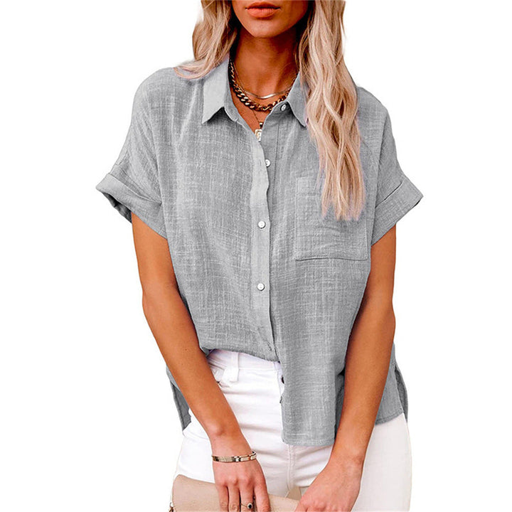 Airy Cotton-Linen Blouse for Women
