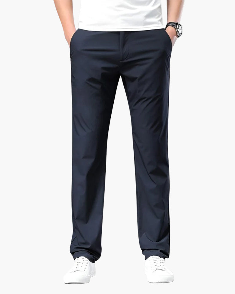 Men's Slim Fit Casual Chino Pants Lightweight Trousers