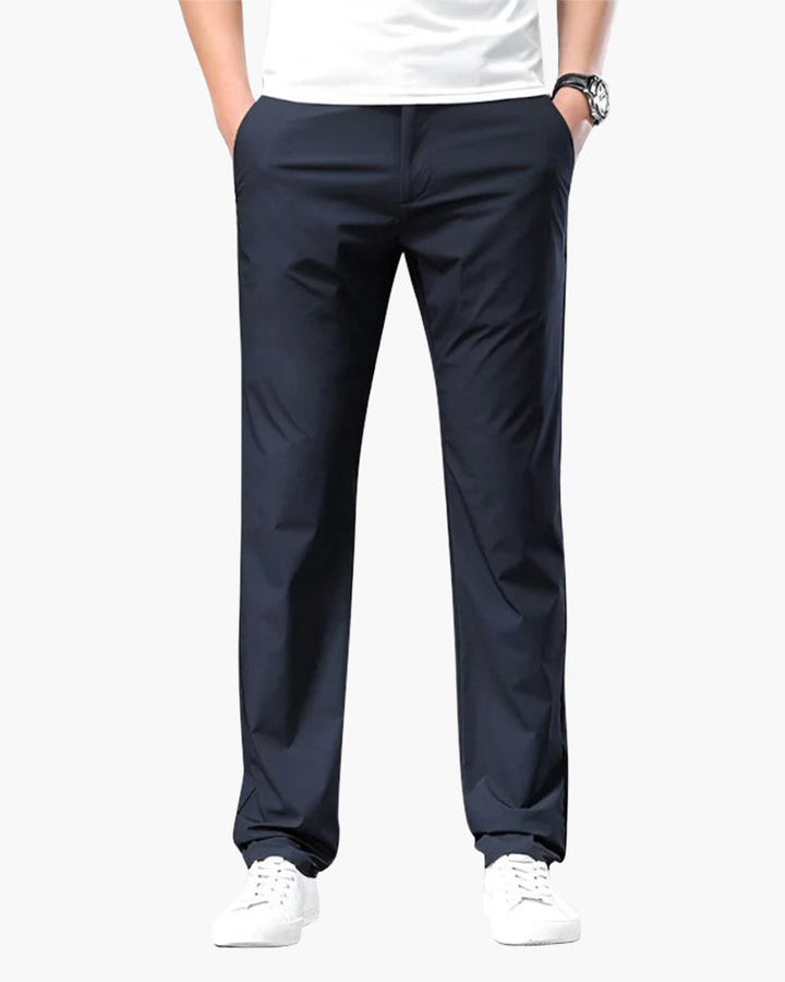 Men's Slim Fit Casual Chino Pants Lightweight Trousers