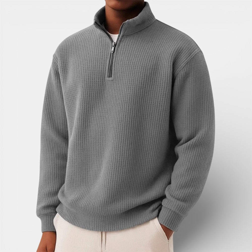 Men’s Zip-Up Sweater for Daily and Casual Wear