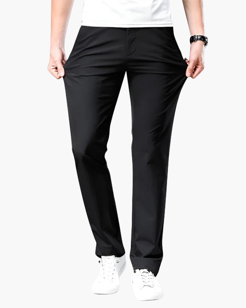 Men's Slim Fit Casual Chino Pants Lightweight Trousers