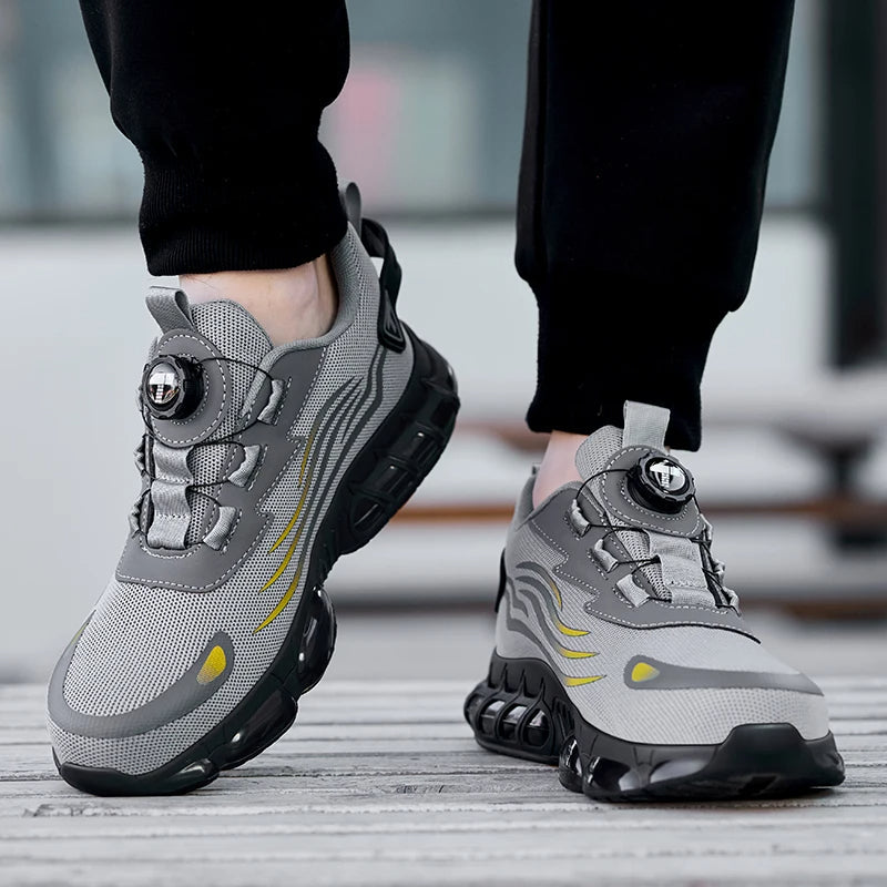 Safety Sneakers with Steel Toe and Dial Closure