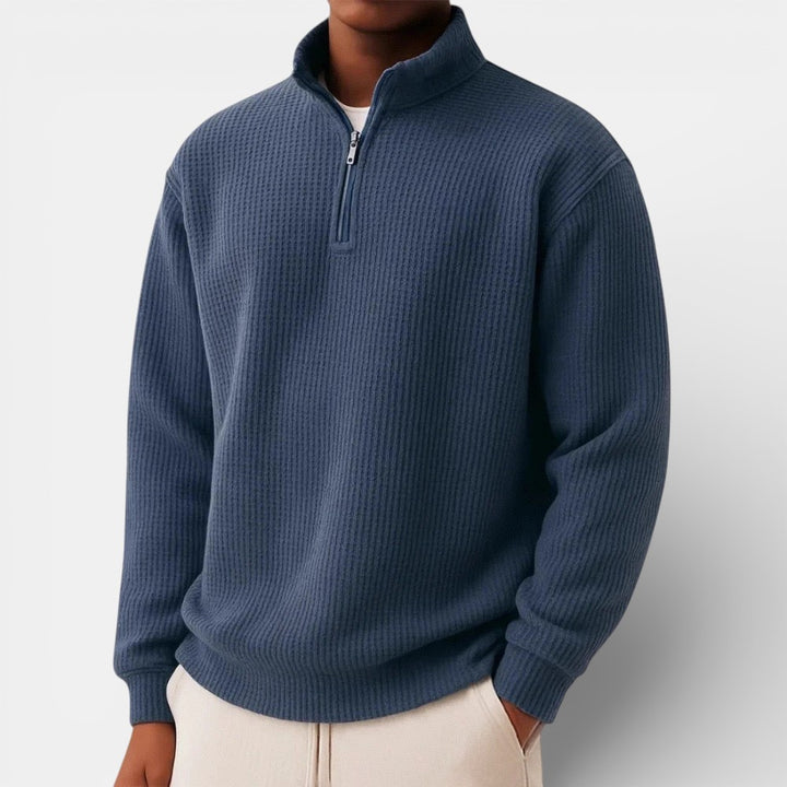 Men’s Zip-Up Sweater for Daily and Casual Wear