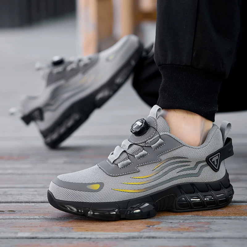 Safety Sneakers with Steel Toe and Dial Closure