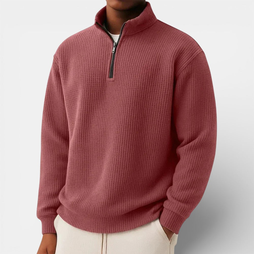 Men’s Zip-Up Sweater for Daily and Casual Wear