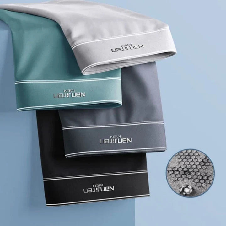 Men's 4 Pack Breathable Boxers | Cotton Blend Boxer Briefs | Comfortable Stretch Fit Underwear | Everyday Essentials Multipack