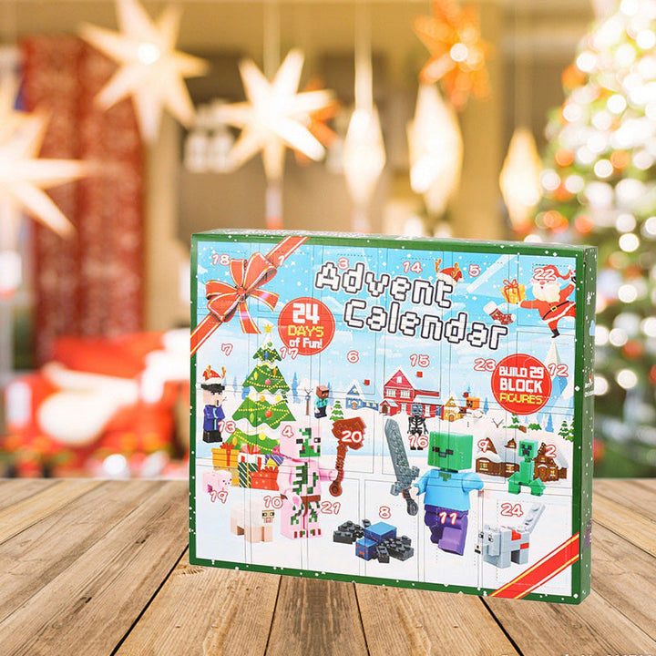 2026 Christmas Advent Calendar with 29 Building Block Figures - 24 Day Holiday Countdown Toy Set for Kids and Collectors