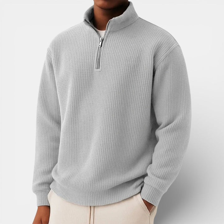 Men’s Zip-Up Sweater for Daily and Casual Wear
