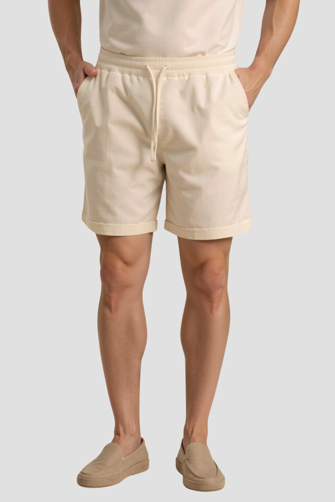 Men's Comfortable Elastic Waist Shorts Casual Home Wear