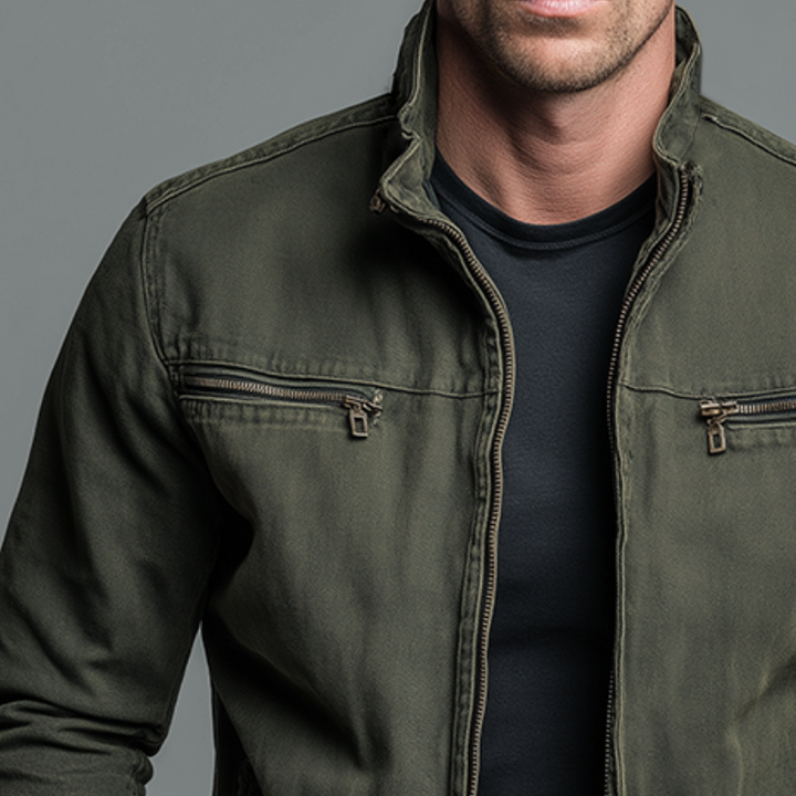 Vintage Cotton Zip Jacket