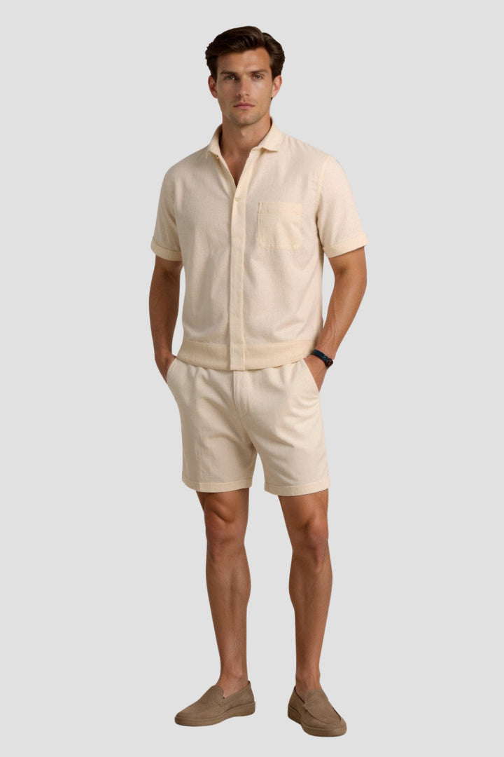 Men's Comfortable Elastic Waist Shorts Casual Home Wear