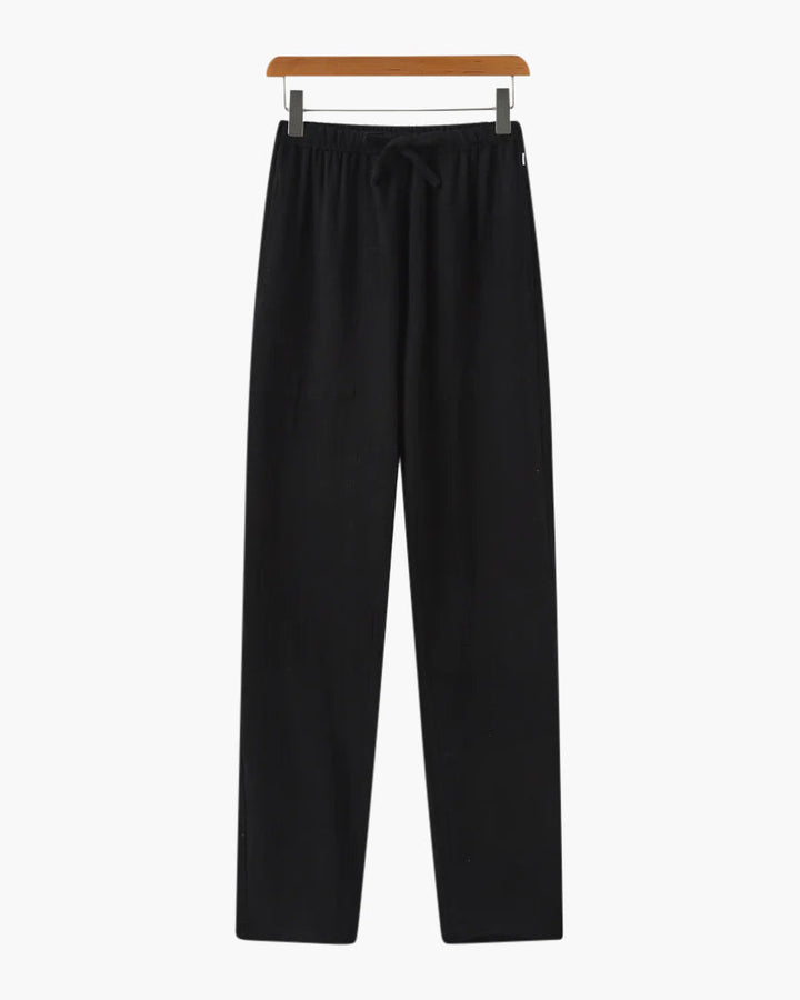 Men's Slim Fit Cotton Trousers Lightweight Casual Pants