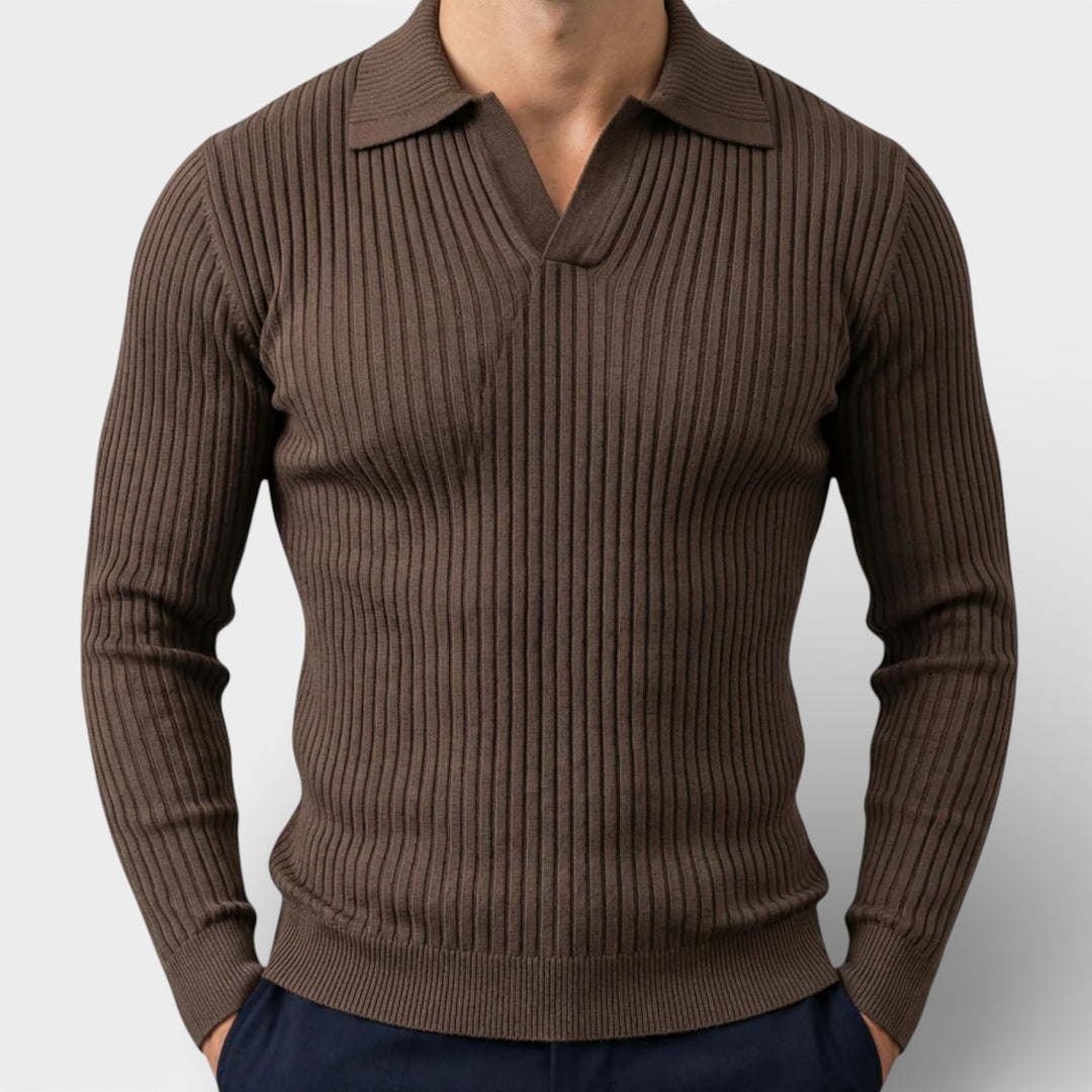 Men’s Open Collar Shirt Relaxed Fit Elegant Style