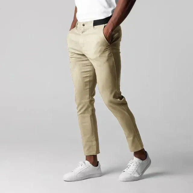 Men's Stretch Tapered Chinos | Ideal for Spring and Autumn