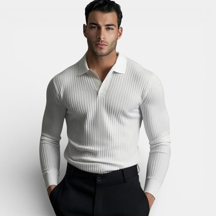 Men’s Open Collar Shirt Relaxed Fit Elegant Style