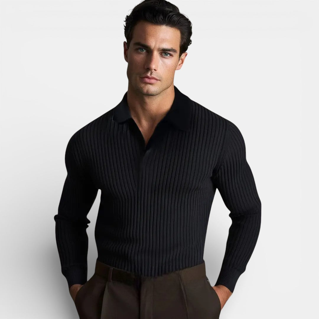 Men’s Open Collar Shirt Relaxed Fit Elegant Style