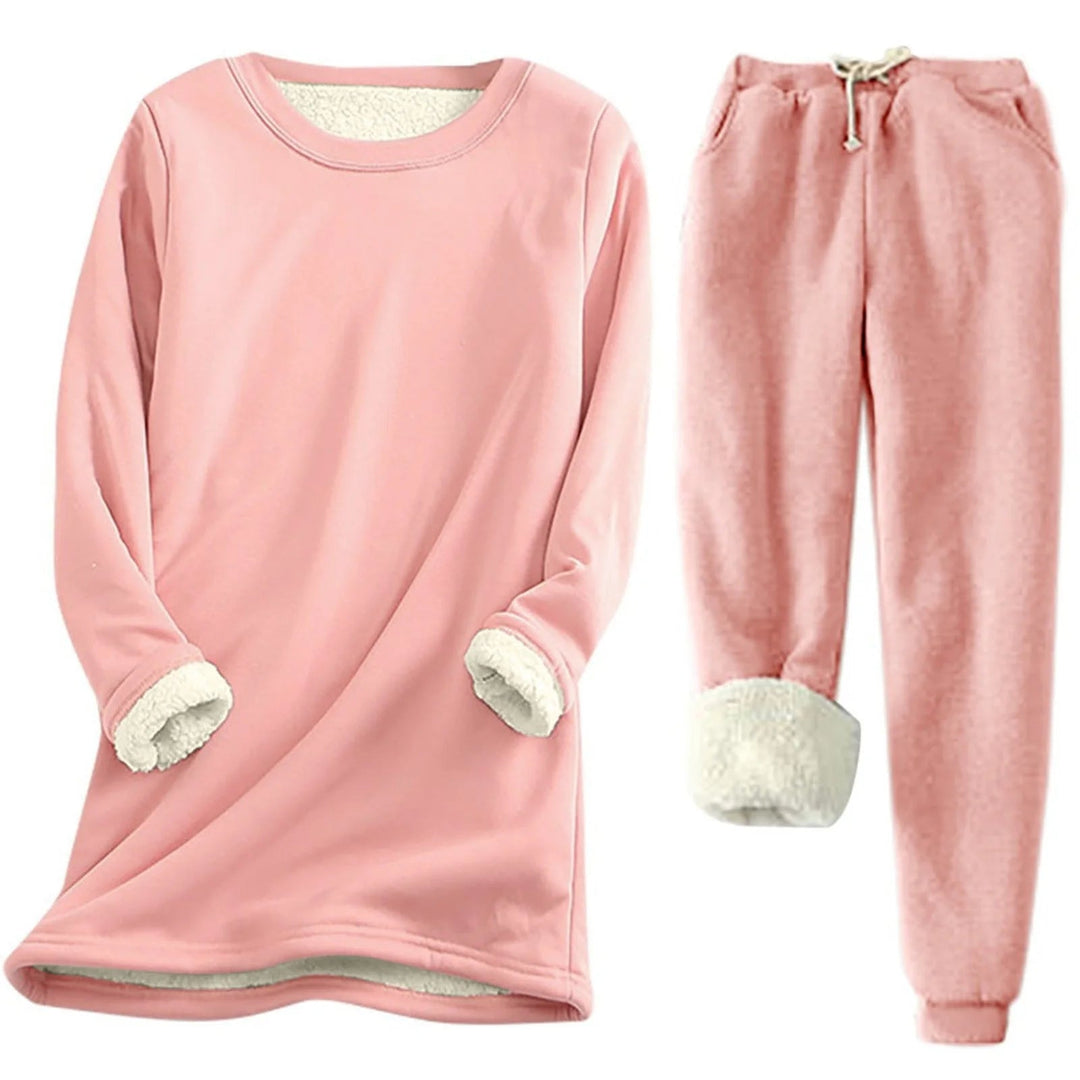 Women's Thermal Set | Solid Color Two-Piece | Warm & Comfortable