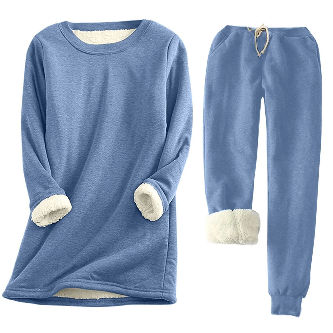 Women's Thermal Set | Solid Color Two-Piece | Warm & Comfortable