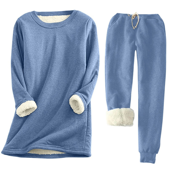 Women's Thermal Set | Solid Color Two-Piece | Warm & Comfortable