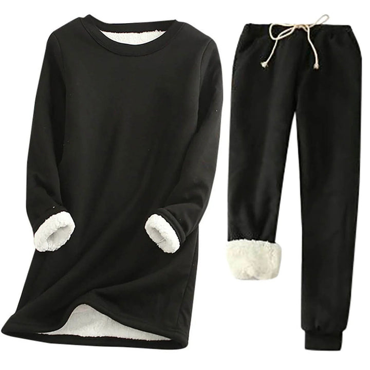 Women's Thermal Set | Solid Color Two-Piece | Warm & Comfortable