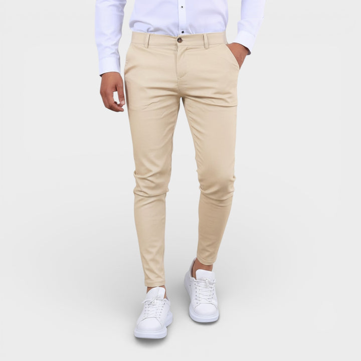 Men’s Classic Chino Pants Straight Fit Timeless Elegance