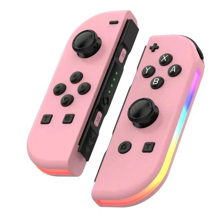 Wireless RGB Game Controller Pair with LED Light Strips
