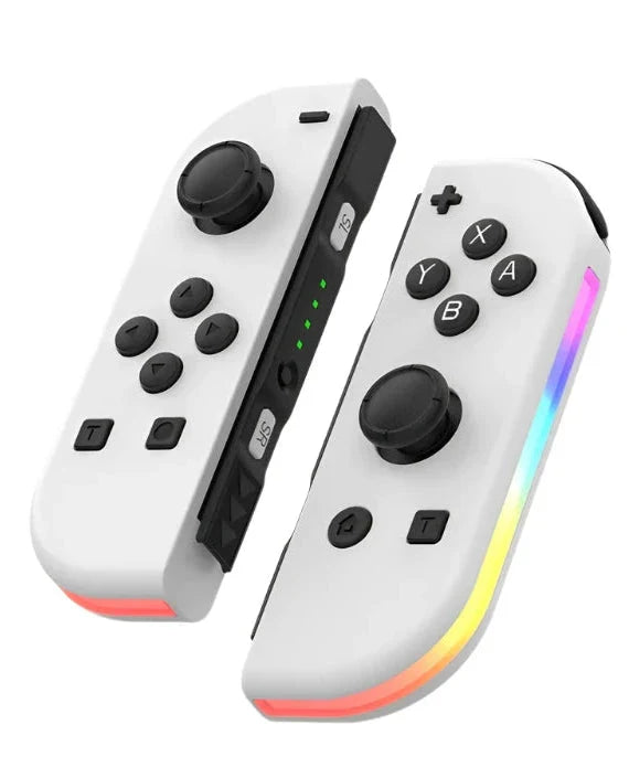 Wireless RGB Game Controller Pair with LED Light Strips