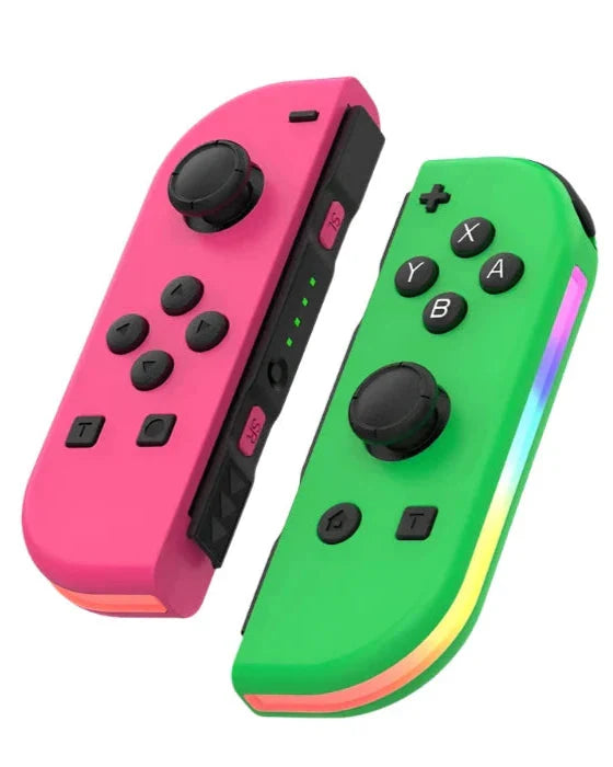 Wireless RGB Game Controller Pair with LED Light Strips
